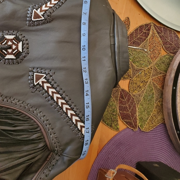 Womens leather biker jacket - Picture 6 of 9